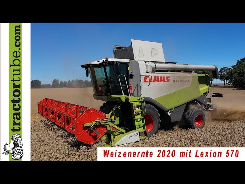 Claas Lexion 570 - Weizenernte bei Ackerbaubetrieb Graf aus Keppeln