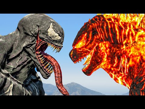MonsterVerse | Venom Vs Godzilla Fire - What If
