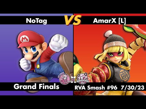 RVA Smash #96: NoTag (Mario) vs AmarX [L] (Min Min) | GRAND FINALS | 47 Entrants | SSBU