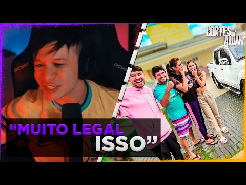 ARUAN REAGE A REAÇÃO DOS MEUS PAIS AO VER O CARRO NOVO DELES (RENAN FIORINI) - Cortes do Aruan