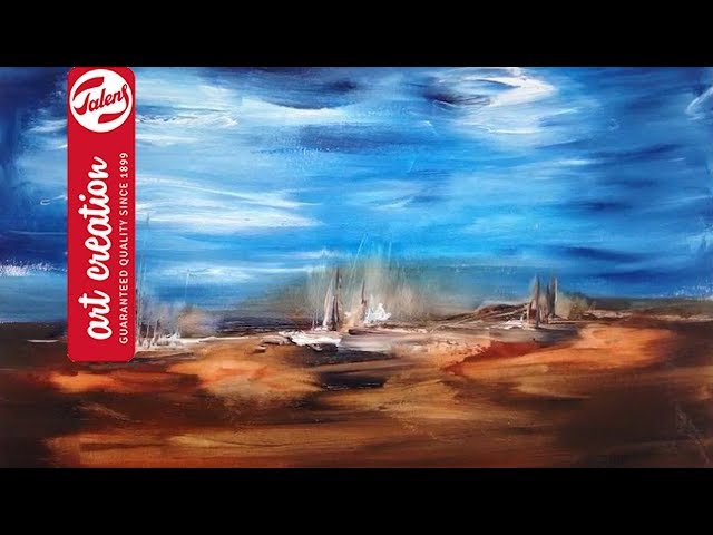 Video teaser for Painting with oil colour: Landscape | Talens Art Creation