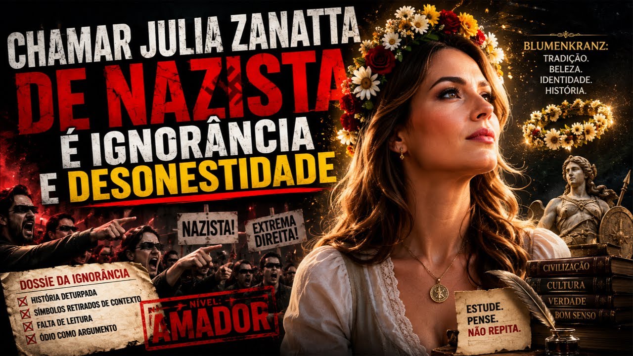 Chamar Julia Zanatta de “nazista” é atestado de ignorância e mau-caratismo