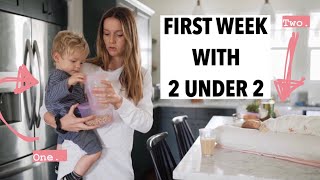 Download the video "First week with 2 under 2 (What’s working + what’s not!)"