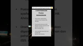 Download lagu Keutamaan puasa Ramadhan mp3