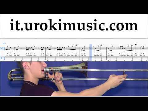 Lezioni di Trombone Imagine Dragons - Thunder Tutorial Spartito um-i276