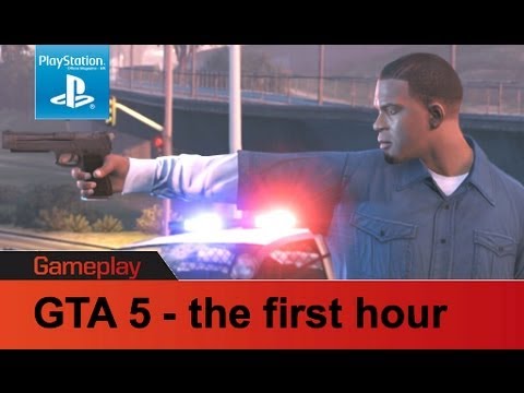GTA 5 - the first hour PS3 gameplay video