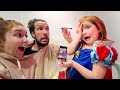 new ADLEY PRiNCESS MAKEOVER!! invited to a Royal Tea Party by bird! 2 head magic parents disney spa!