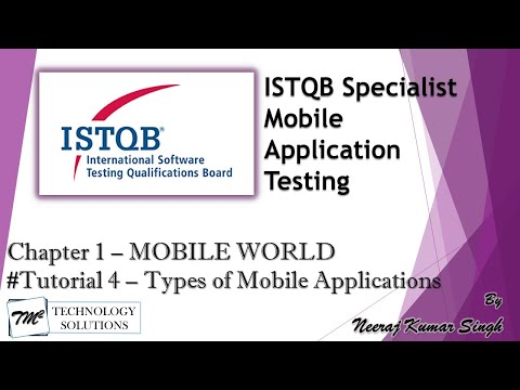 ISTQB Mobile Tester Introduction to ISTQB Mobile Tester Certification ISTQB Tutorials