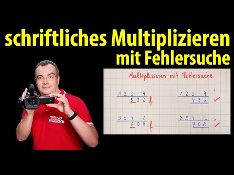 Written multiplication with error detection - Is the problem calculated correctly? |  Lehrerschmidt