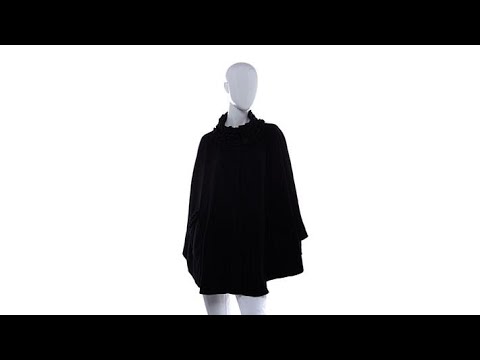 Concierge Microfleece Ruffle Neckline Angel Wrap