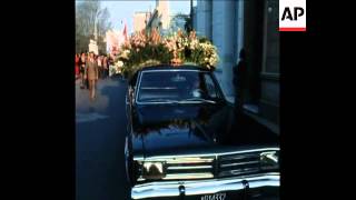 SYND 16 9 74 FUNERAL OF MURDERED TRADE UNION LAWYER