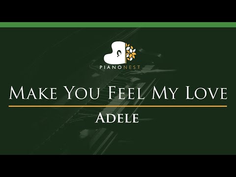 Adele - Make You Feel My Love - Lower Key (Piano Karaoke Instrumental)