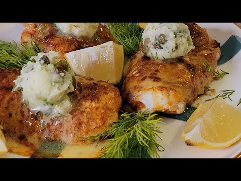 Easy Baked Fish with Lemon Butter Sauce