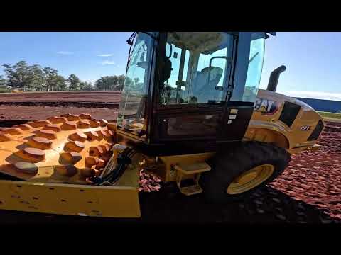 Cat CP7 Padfoot Soil Compactor Operator’s Point-of-View