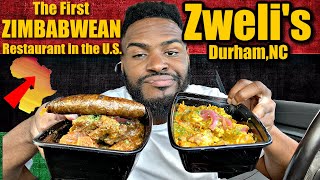 The FIRST Zimbabwean Restaurant in the U.S. | Zweli's Durham Nc | Trying Zimbabwean Food First Time
