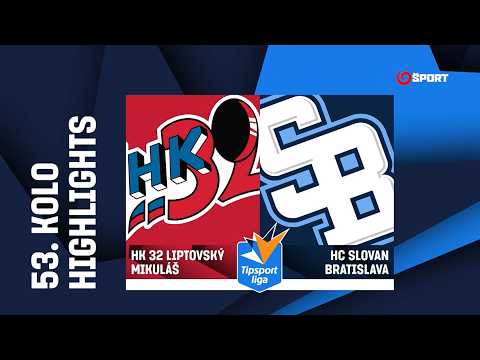 53. kolo: HK 32 Liptovský Mikuláš – HC Slovan Bratislava 1:3 (1:1, 0:1, 0:1)
