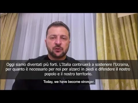 Zelensky dopo la visita in Italia: Siamo diventati più forti