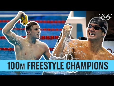 Men's 100m Freestyle 🏊‍♂️ Last 5 Champions!