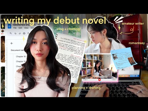 write my DEBUT ROMANTASY with me! ☕️💗✍🏼 | a cozy writing vlog