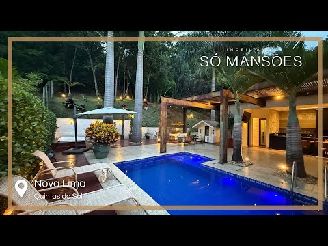 CASA LINEAR À VENDA NO QUINTAS DO SOL EM NOVA LIMA COM 4 SUÍTES E ÁREA DE LAZER COMPLETA