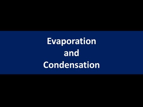 Evaporation and Condensation lesson -Chemistry for kids