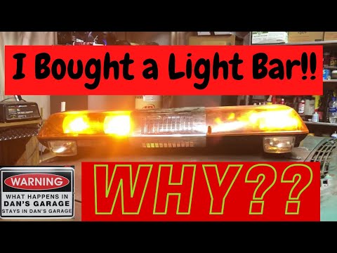 Amber Rotating Tow Truck Warning Light Bar Restoration