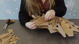 Craft: Paper Bag Snowflake