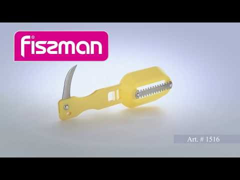 Скребок 20 см для рыбы с контейнером (нерж. сталь)