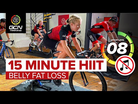 15 Min HIIT Cardio Indoor Cycling Workout Without Music 🔇 | Belly Fat Loss Exercise