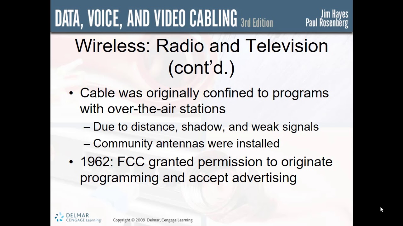 Data Voice and Video Cabling Chapter 1