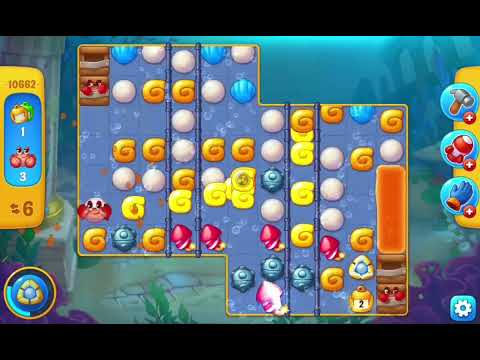 Fishdom Easy Level 10662  (with ingame lightning and bomb boosters) @choraelmin