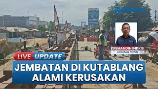 Hati-hati! Jembatan Krueng Tingkeum Kutablang Ditutup Sementara, 12 Pelat Besi Rusak Dilas Ulang