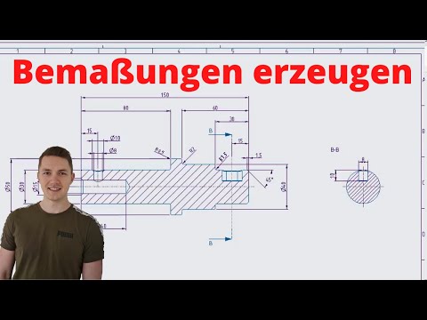 PTC Creo Tutorial für Anfänger - Creo Zeichnung Bemaßungen erzeugen (Basics)