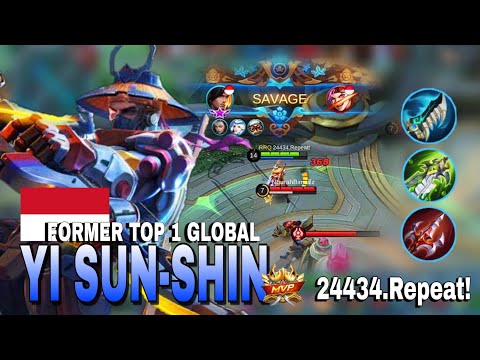 YSS 6x SAVAGE! in just 7mins. Perfect Play | Former Top 1 Global Yi Sun-Shin by 24434.Repeat! - MLBB