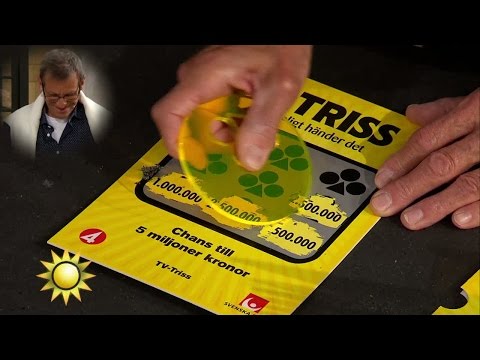 Leif Åhman skrapar Triss - Nyhetsmorgon (TV4)