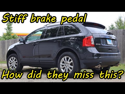 Ford Edge hard brake pedal full diagnosis and repair after a failed repair attempt.