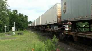 preview picture of video 'Three CSX's in Palmer, MA - Part 1 of Sunday (8/5/2012)'
