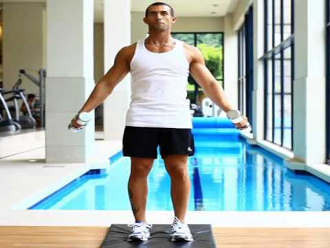 Lateral dumbbell raises