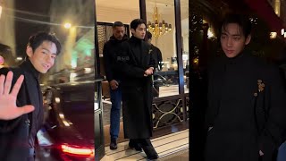 BTS V stuns in Paris ahead of the Celine Fashion Show