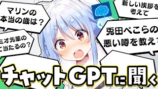 【ChatGPT】AIにホロライブのこと色々質問してみる!!!!!!!!!!ぺこ!【ホロライブ/兎田ぺこら】