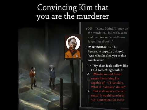 Convincing Kim that YOU are the murderer #discoelysium #discoelysiumfinalcut