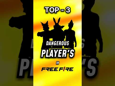 top 3 most dangerous player's in free fire history #freefireshorts#shorts
