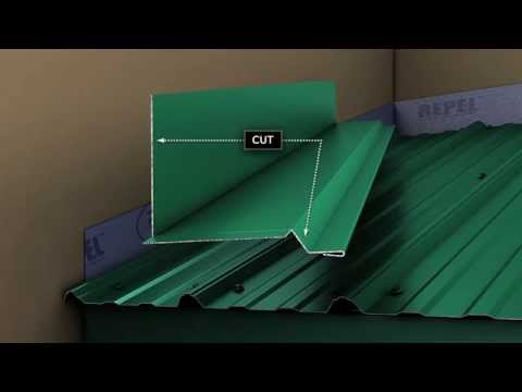 How to install sidewall trim for Union's MasterRib panel.