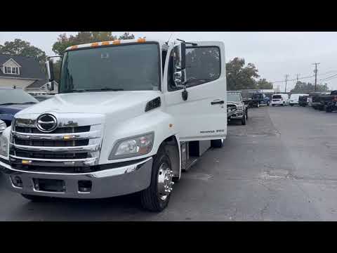 2019 Hino 258 Diesel Flatbed Rollback Tow Truck