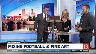 Justin Vining paints Sunrise