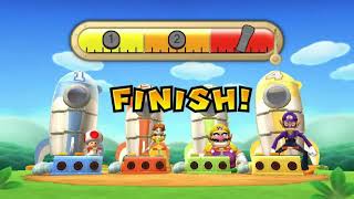 Mario Party 9 Launch Break Toad vs Daisy vs Wario vs Waluigi
