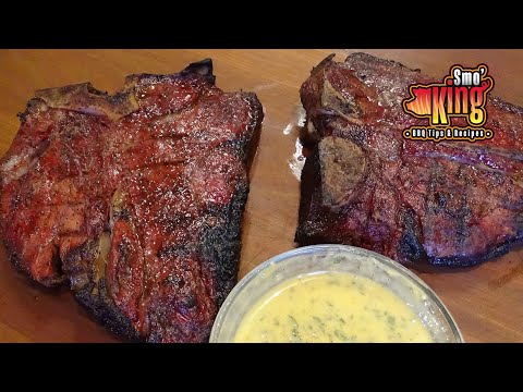 Reverse Sear Porterhouse Steaks with Cowboy Butter