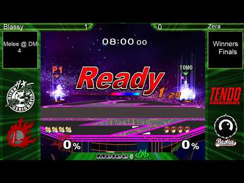 Melee @ DM #4 SSBM - Zera (Marth) vs Blassy (Blue Fox) - Smash Melee Winners Finals