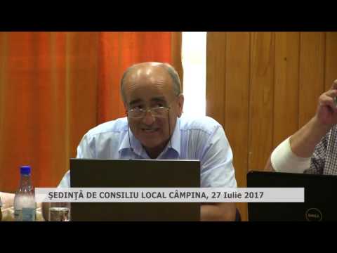 Ședința Consiliului Local Câmpina – 27 iulie 2017