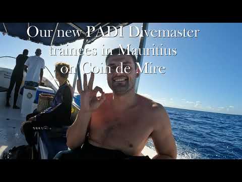 New PADI Divemaster trainees on Coin de Mire @oceandivermu